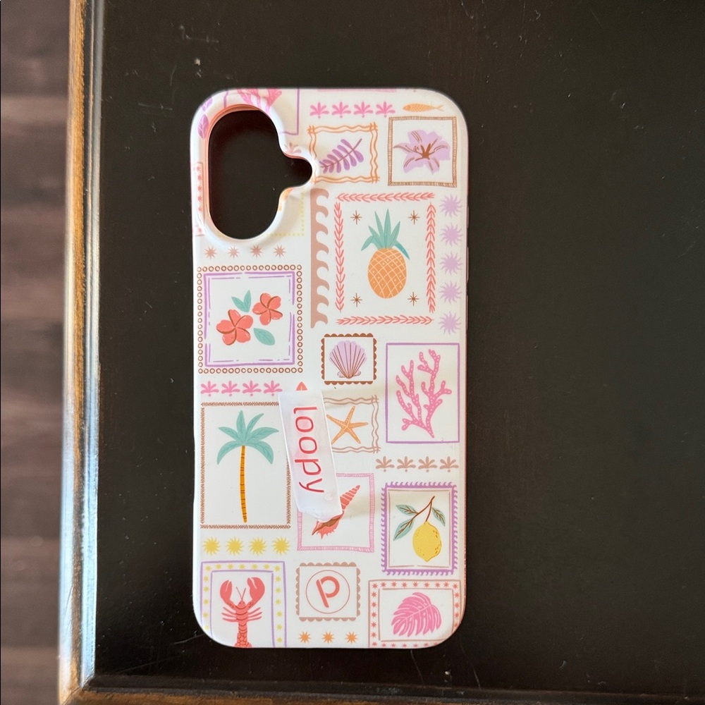 Seaside Stamps Loopy case for iPhone 16 plus